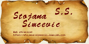Stojana Simčević vizit kartica